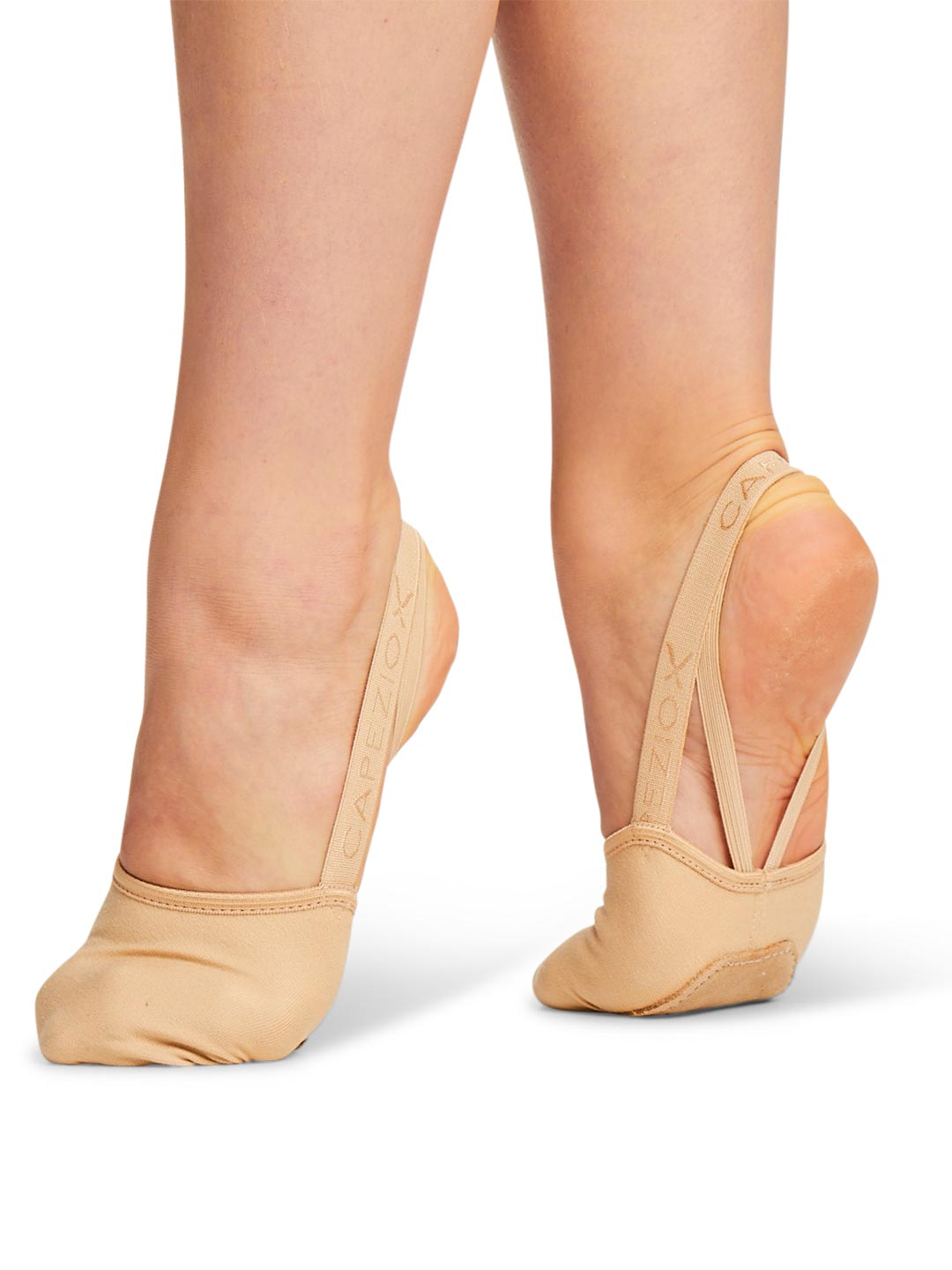 H064W Nude Canvas Pirouette Half Sole Shoe - Select Size