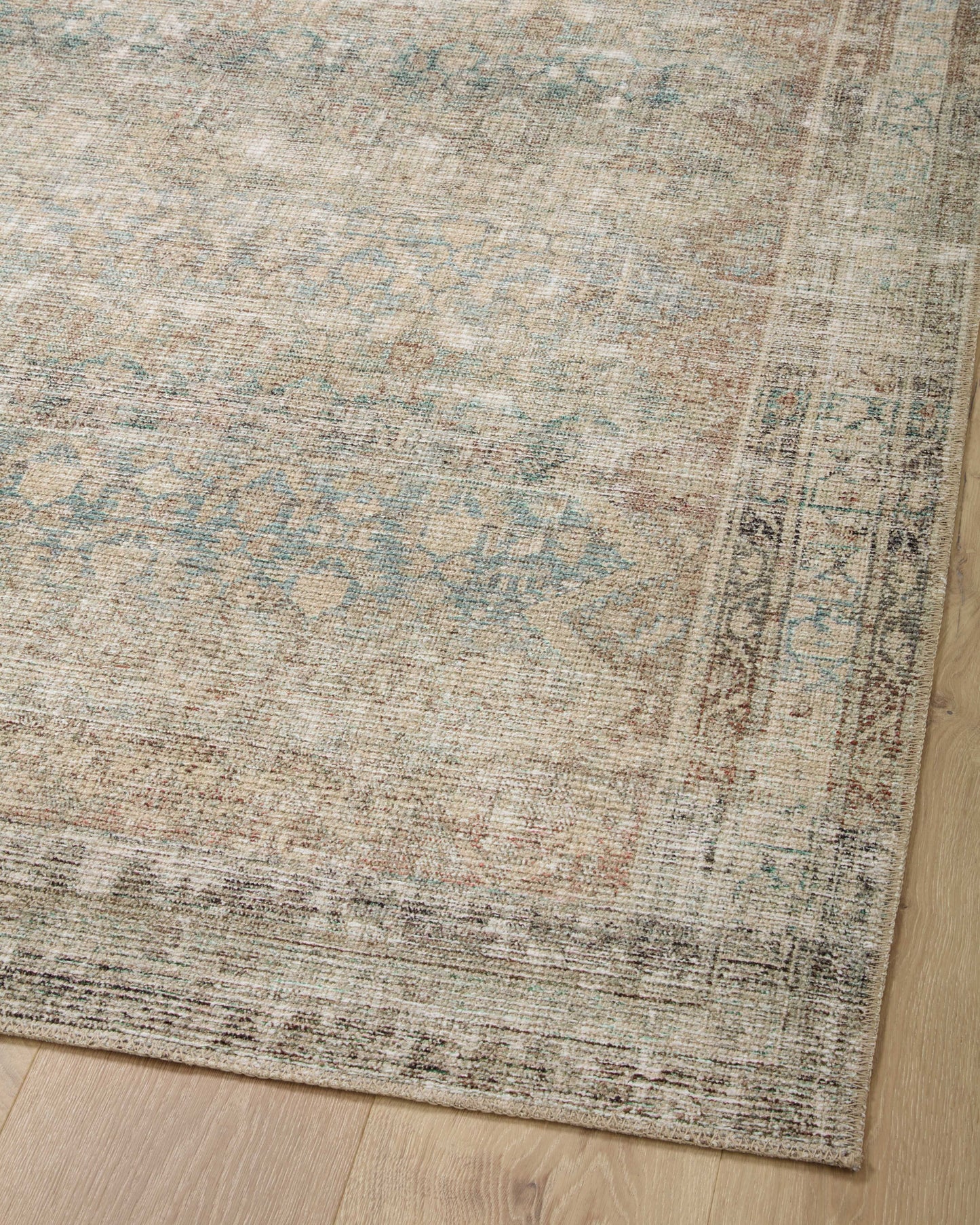 Angela Rose x Loloi Aubrey Jade/ Natural Rug