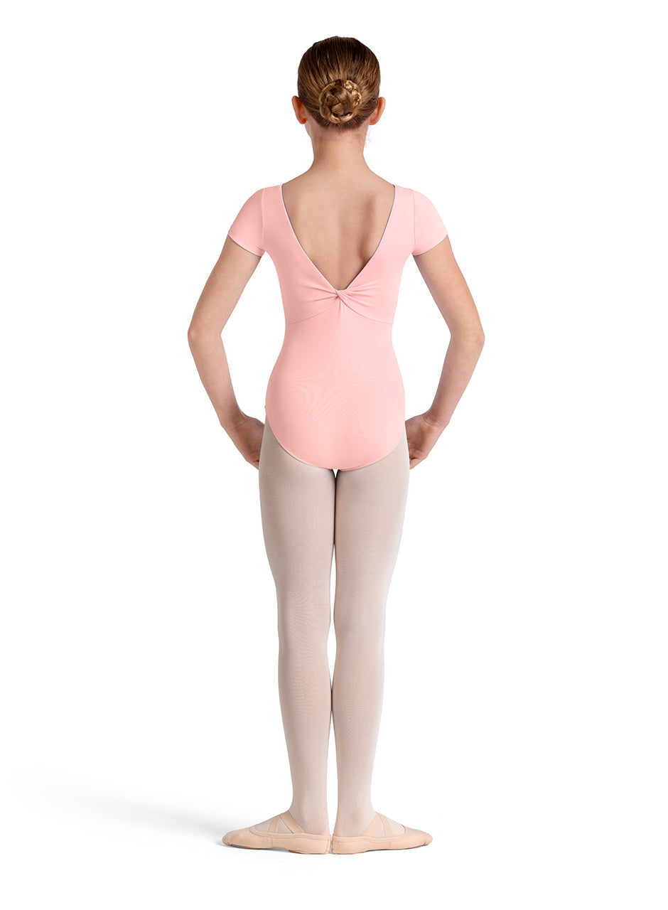 Girls Plain Twist Back Leotard - Select Color - Select Size