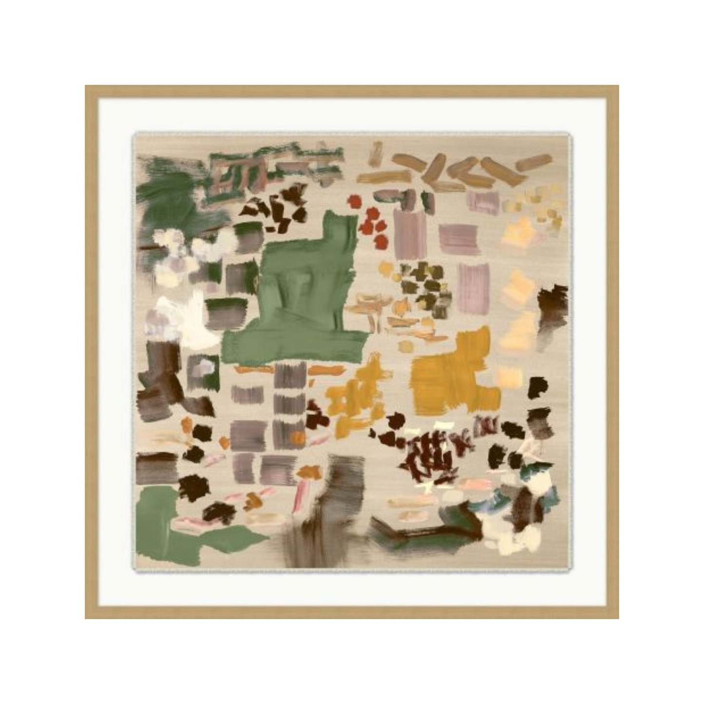 "Earth Pieces I" Framed Art Print
