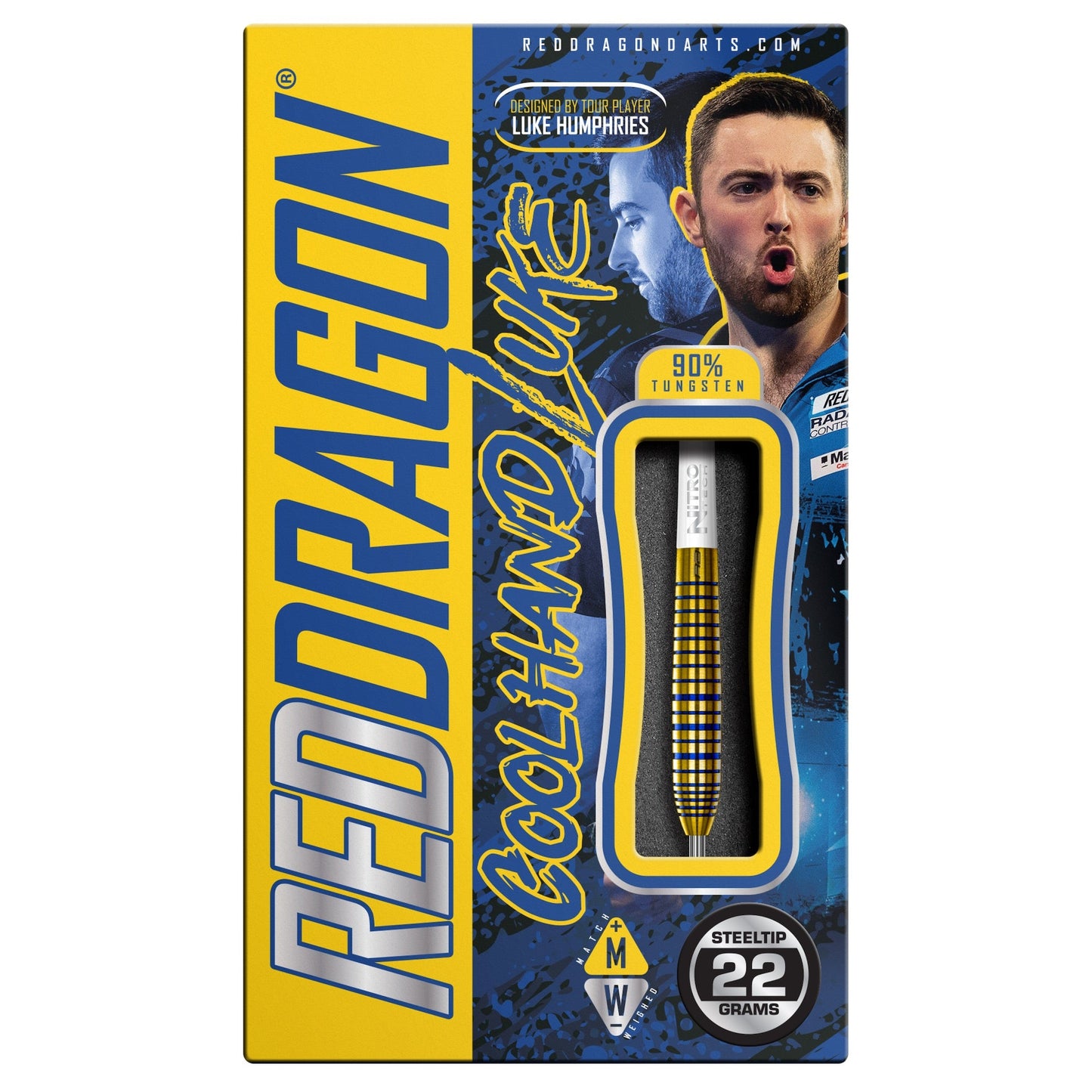 RED DRAGON - Luke Humphries TX3 Gold SE Darts - 90% Tungsten - 22g