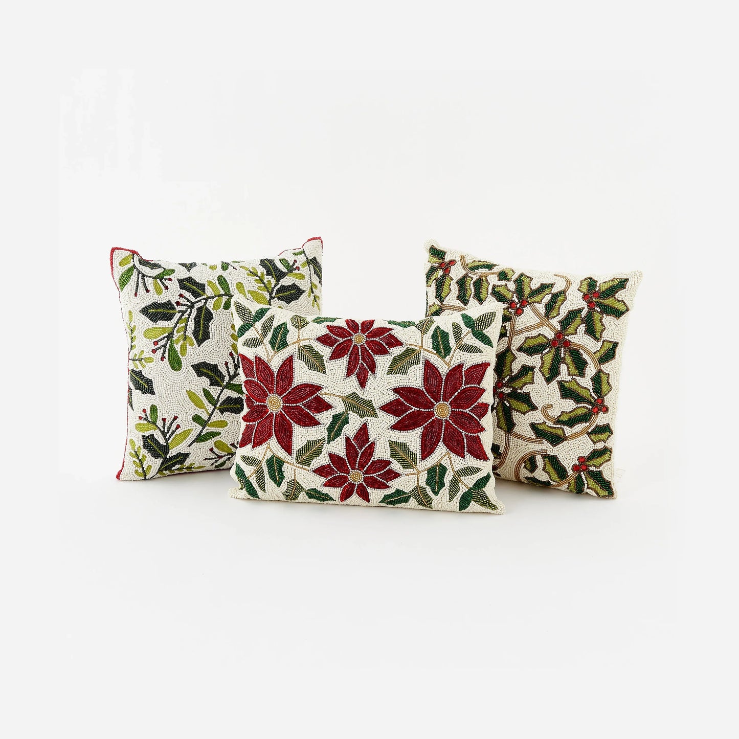 Beaded Christmas Pillow