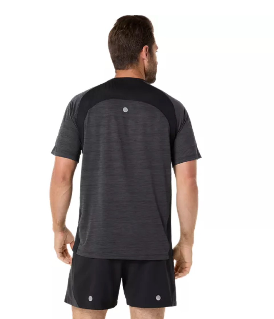 2026 Los Angeles Charity Half Marathon FINISHER - ASICS Men's Road SS Top Black (2011D453) (LA26-39)