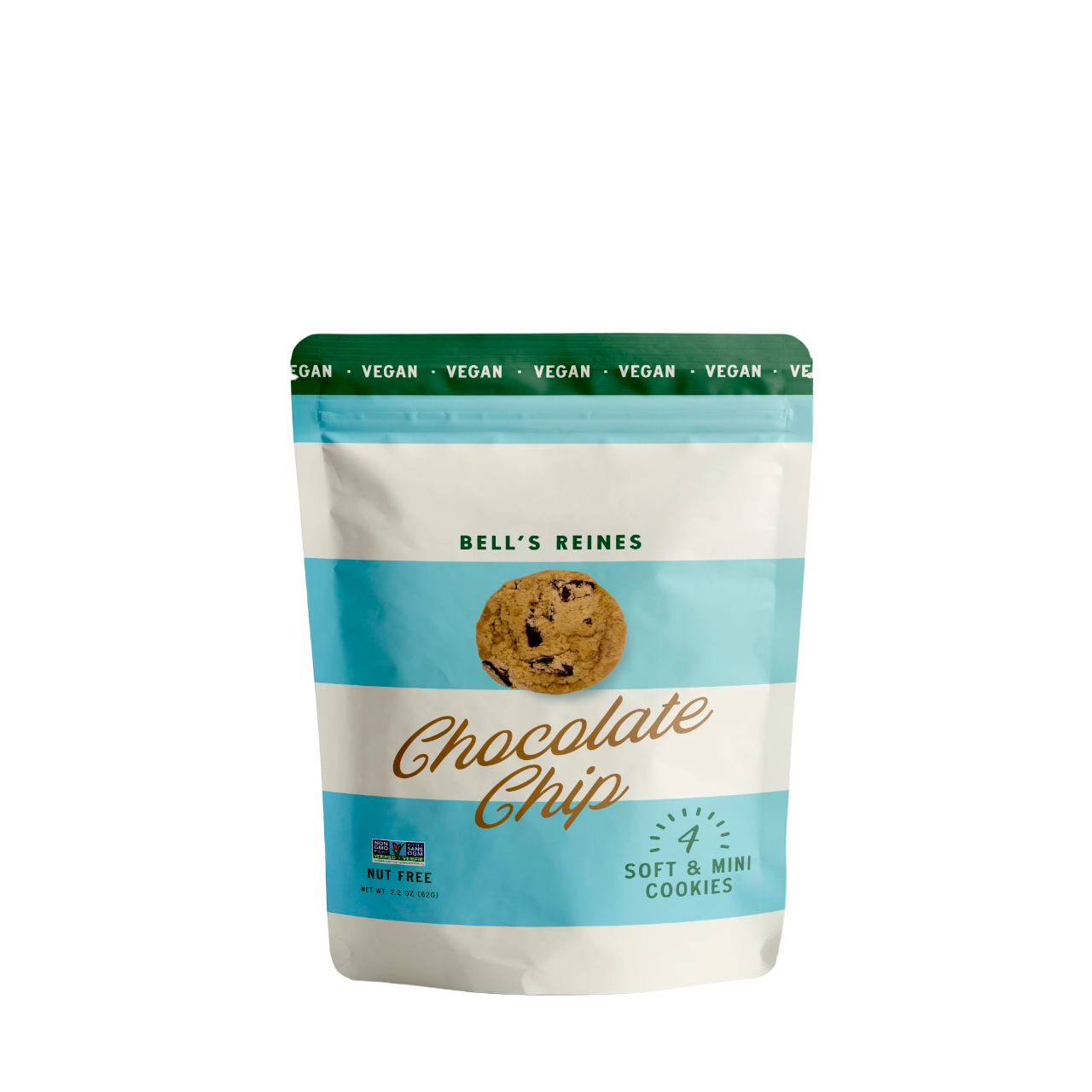 Bell's Reines Vegan Chocolate Chip Snack Packs - 2.2 OZ 6 Pack