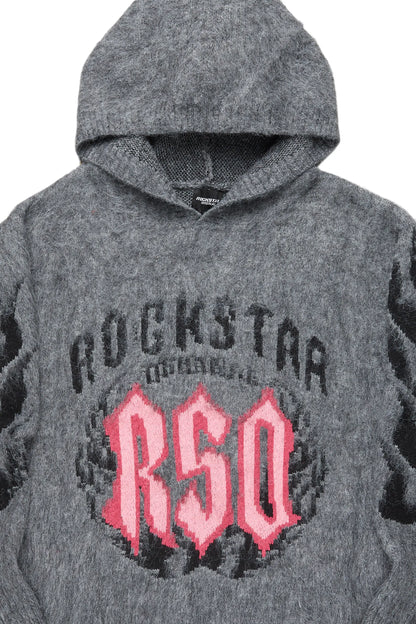 Boaz Heather Grey Graphic Hoodie
