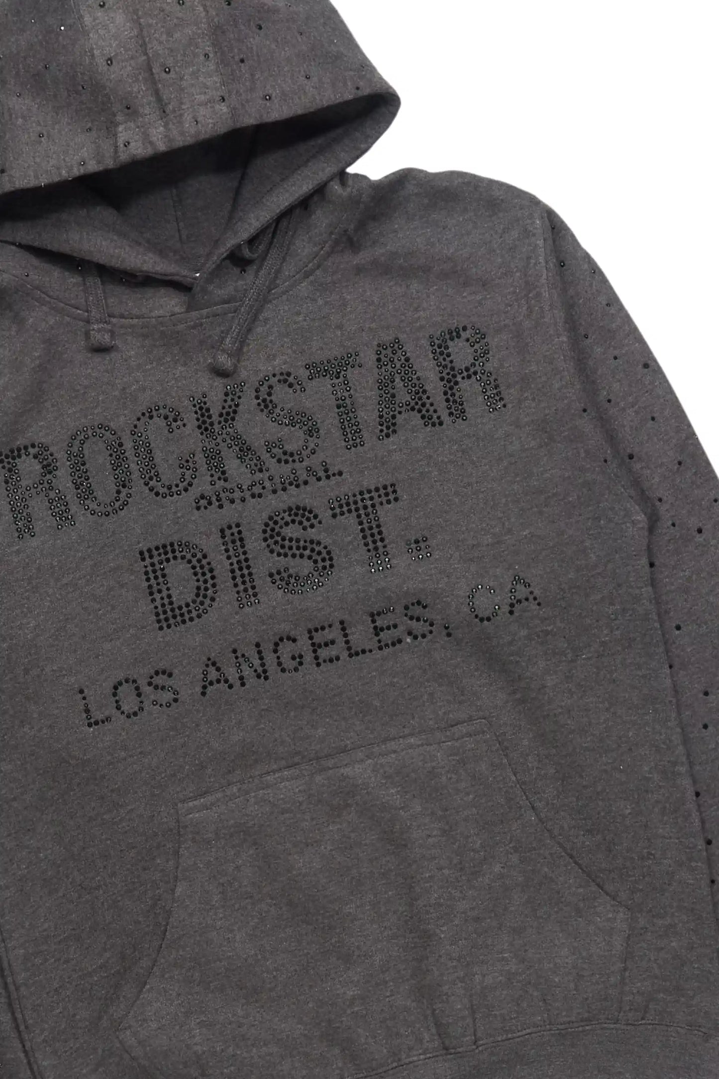 Aryka Charcoal Rhinestone Hoodie