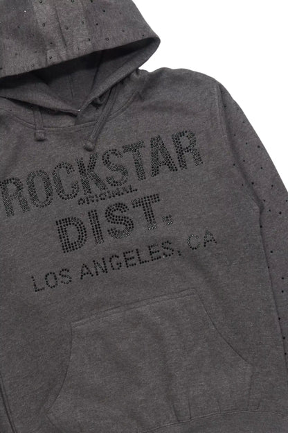 Aryka Charcoal Rhinestone Hoodie