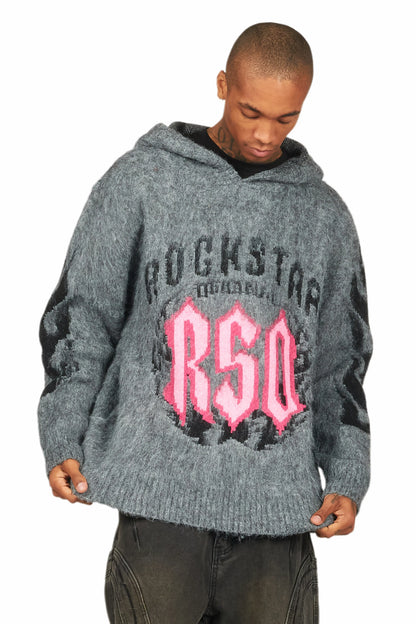 Boaz Heather Grey Graphic Hoodie
