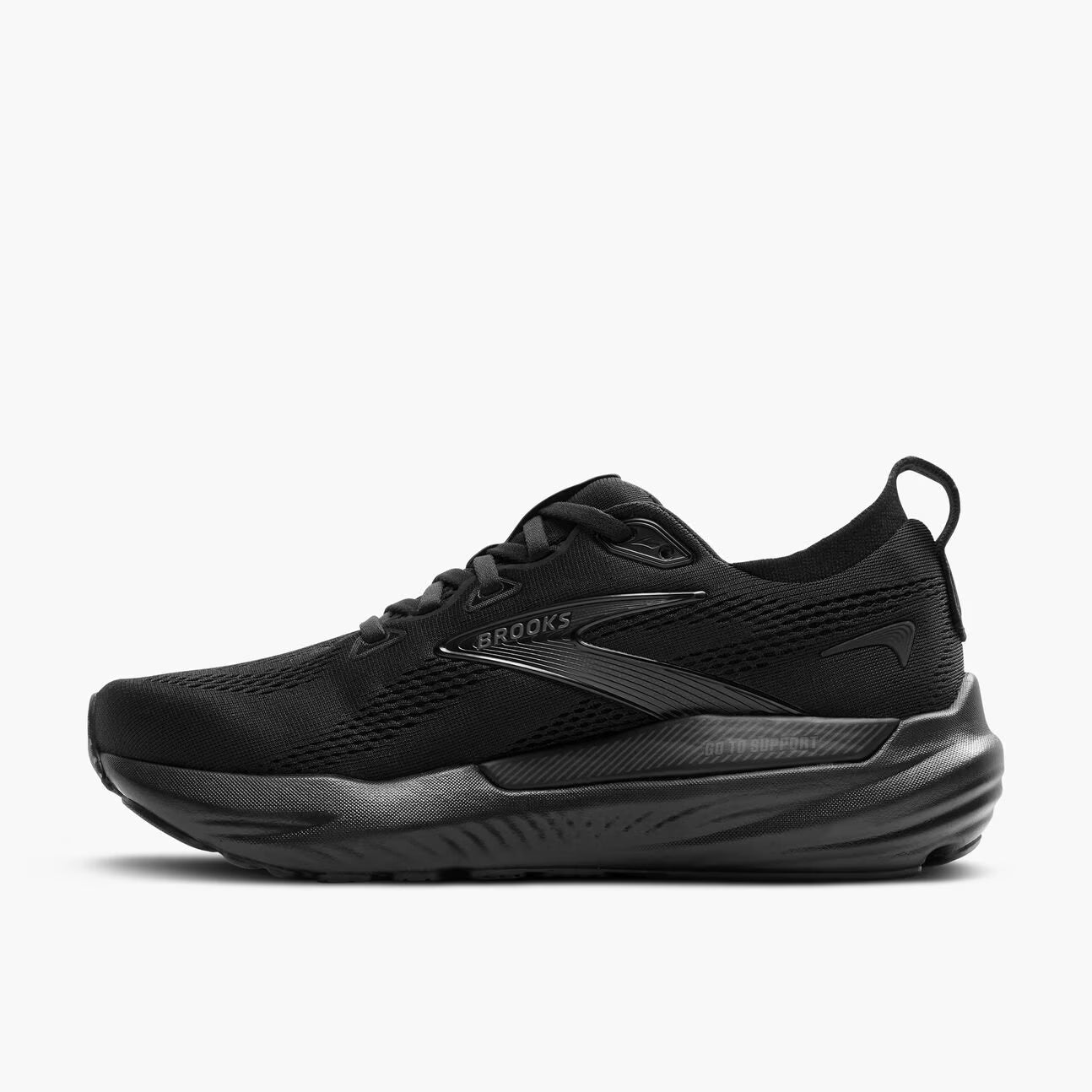 Brooks Men's Glycerin GTS 22 (Wide) - Black/Black/Ebony