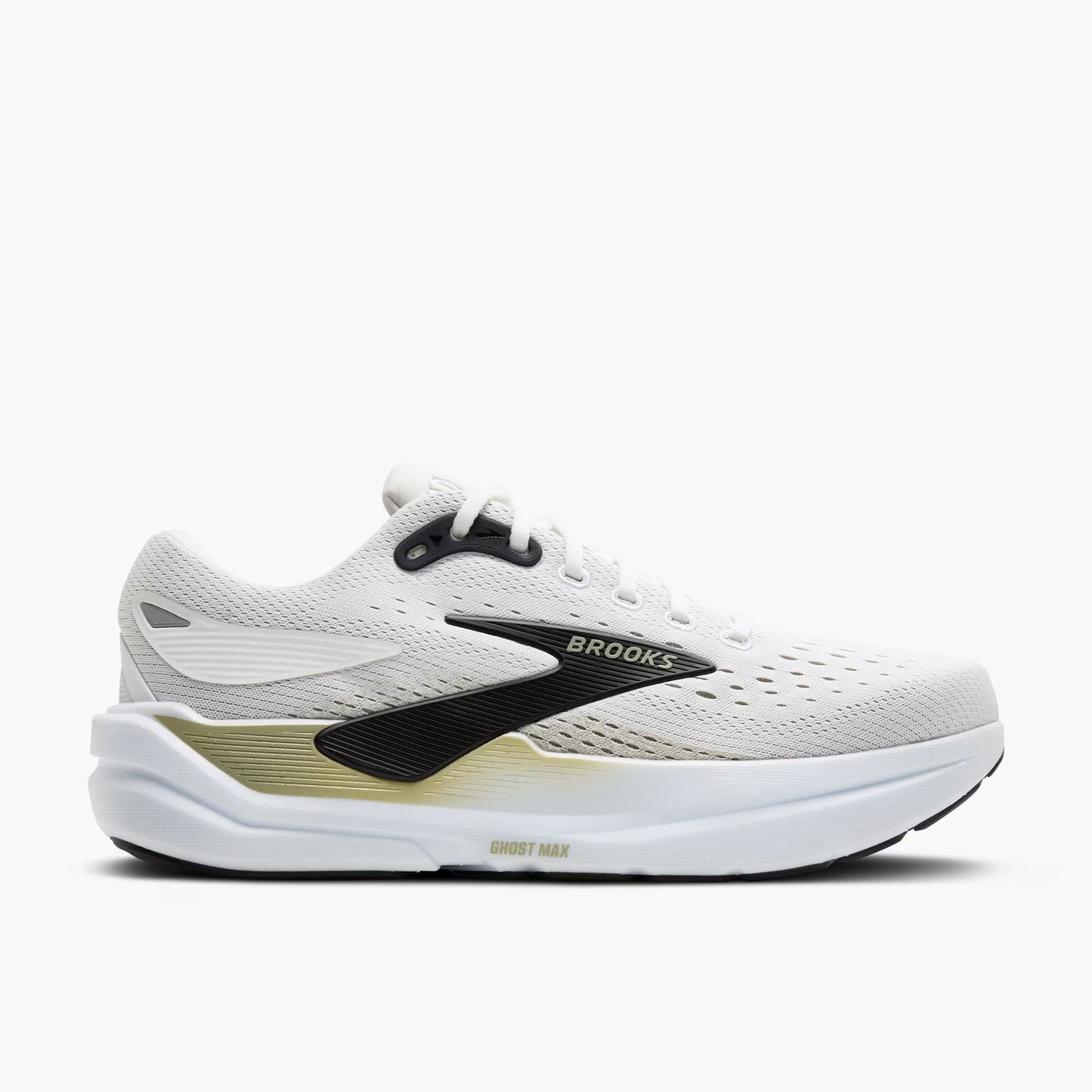 Brooks Men's Ghost Max 3 (Wide) - Bright White/Tea/Black