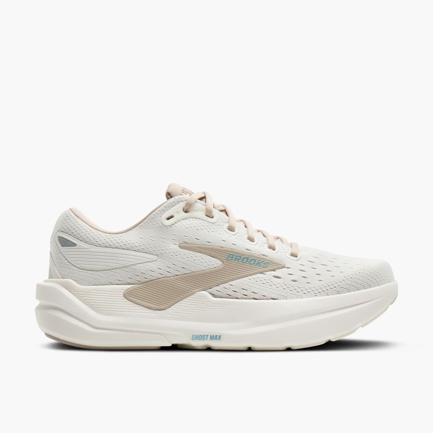 Brooks Women's Ghost Max 3 (Wide) - Coconut/Chateau Grey/Blue