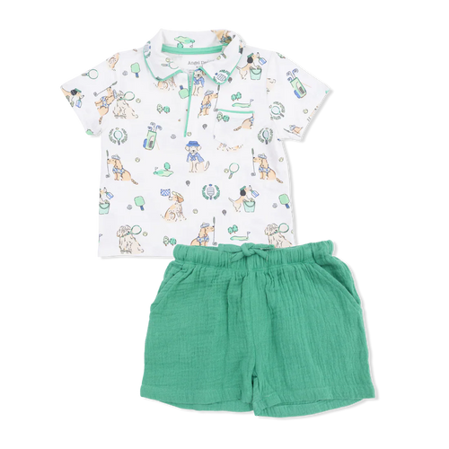 Country Club Dogs Polo Shirt & Short Set - Select Size