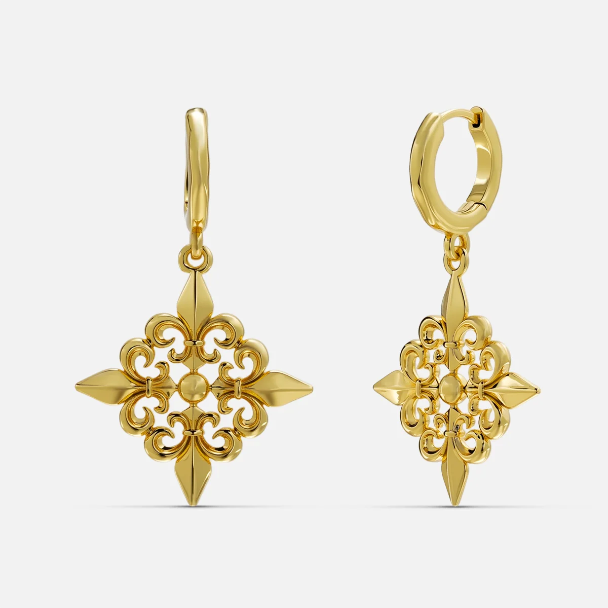 FLEUR-DE-LIS ELEGANCE EARRINGS