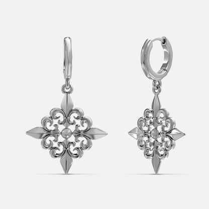 FLEUR-DE-LIS ELEGANCE EARRINGS
