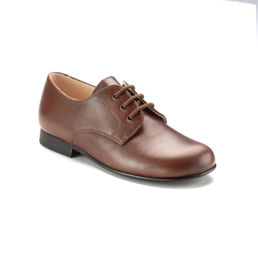 146 - Brown Leather Boys Lace Shoe