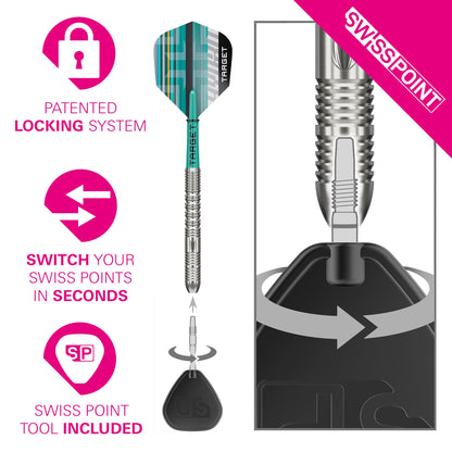 TARGET - 23g - Hydro SP 01 - Steel Tip Swiss Point - 90% Tungsten Darts