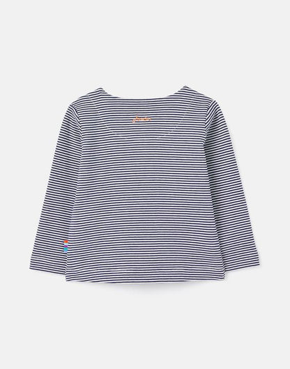 Gruffalo Harriet Organically Grown Cotton Appliqueâ Stripe Top  - Select Size
