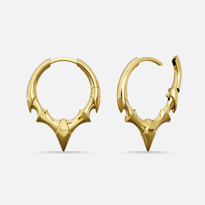 FANG CREST HOOP EARRINGS