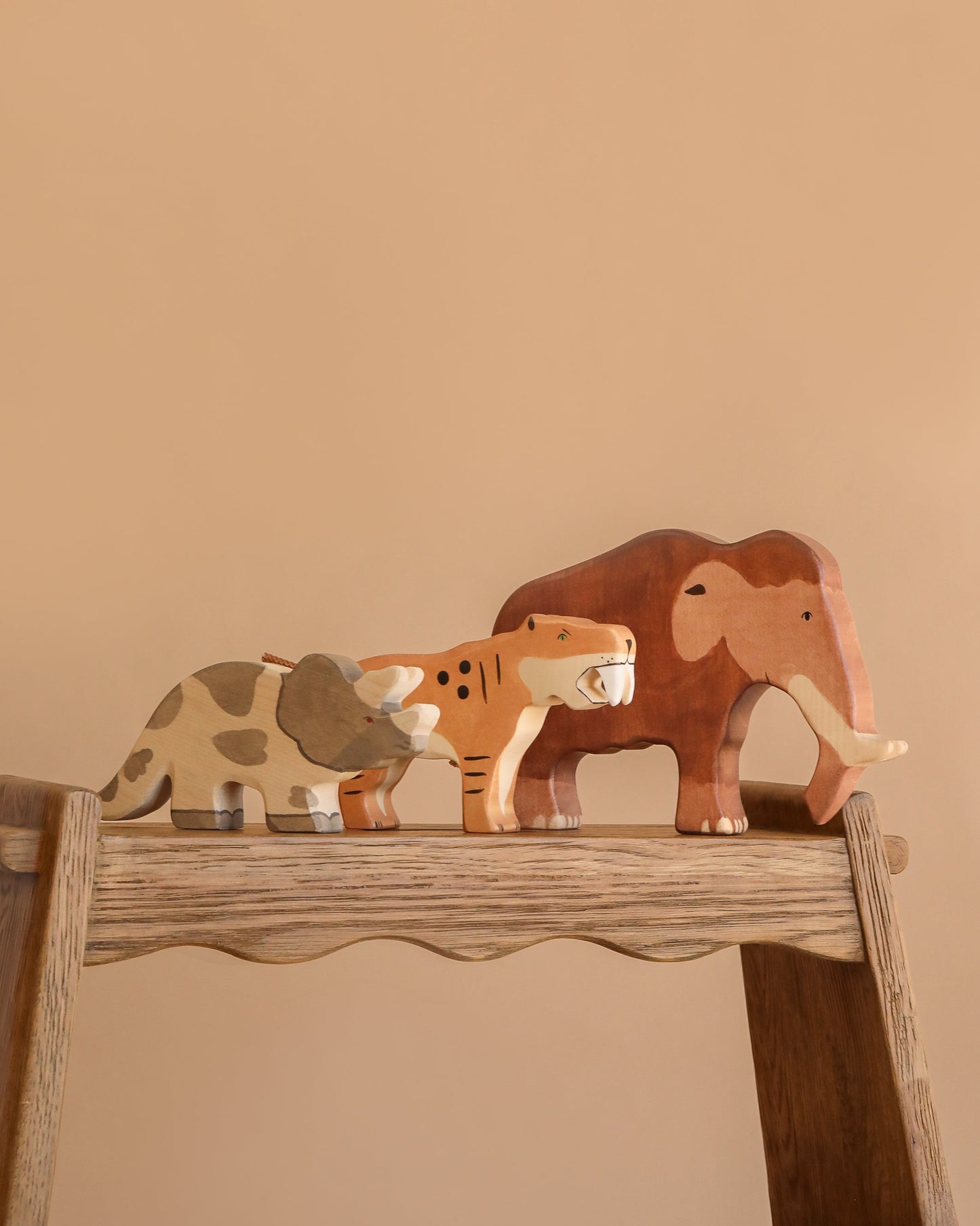 Holztiger Handmade Wooden Prehistoric Animals Set