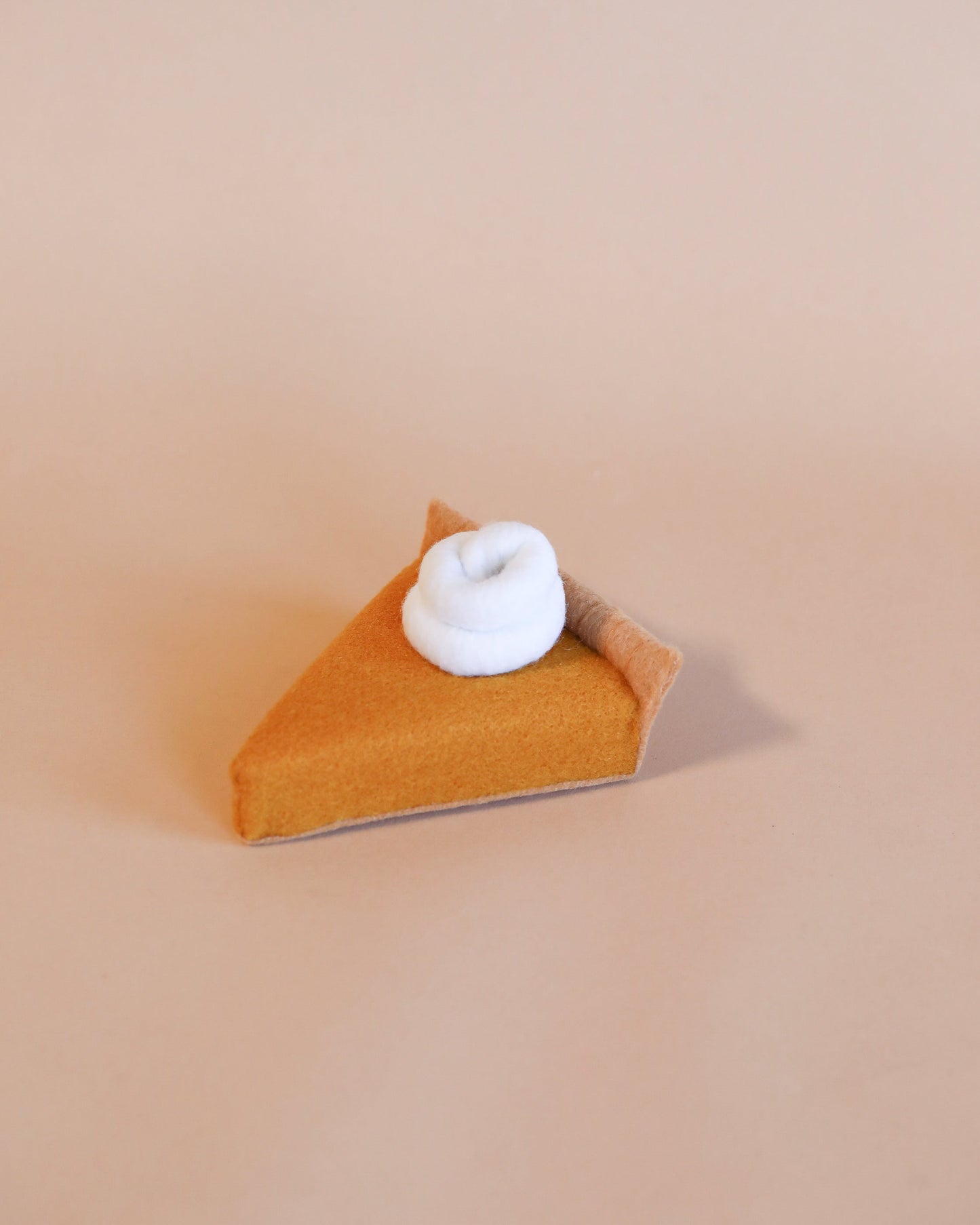 Handmade Felt Pumpkin Pie