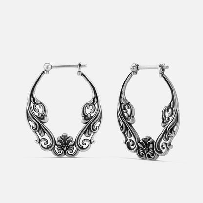 FLORAL SCROLL EARRINGS