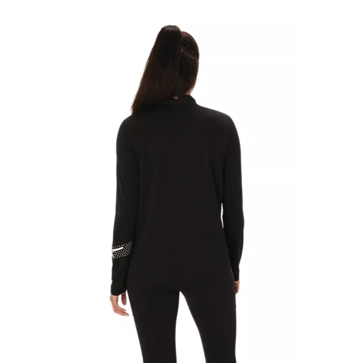 2026 ASICS Los Angeles Marathon -ASICS Women's Icon 1/2 Zip Black (2012D175) (LA26-12)