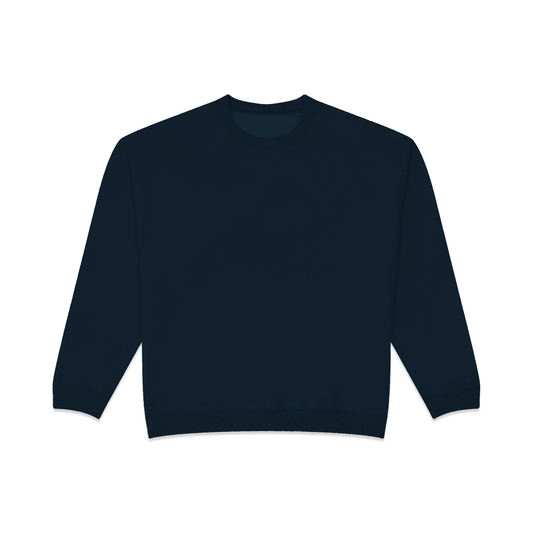 350 GSM 'Dark Navy' Fleece Crewneck
