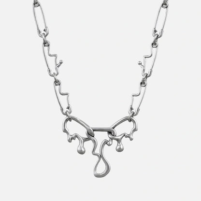 FLUID PIN NECKLACE