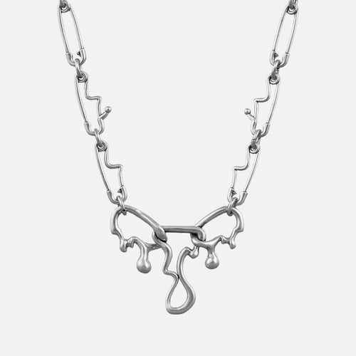 FLUID PIN NECKLACE