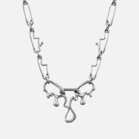 FLUID PIN NECKLACE
