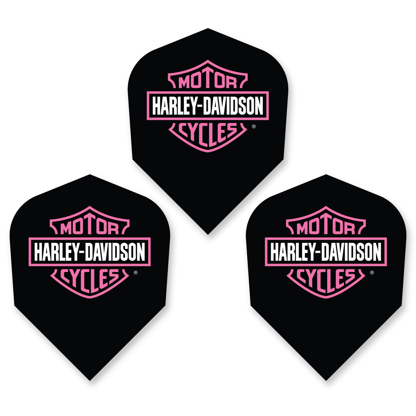 HARLEY DAVIDSON - Official Licensed Dart Flights - PINK - Standard Size - 100 Micron