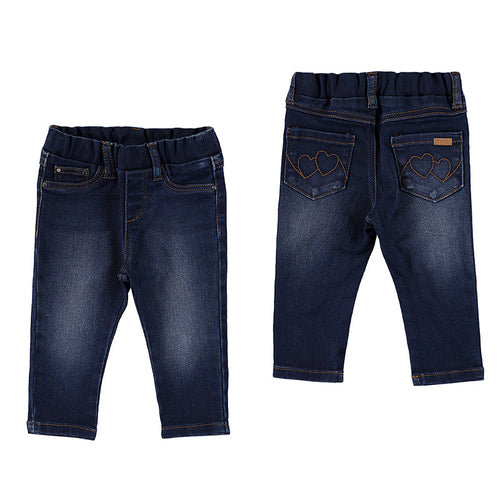 Dark Denim Girlâs Pants - Select Size