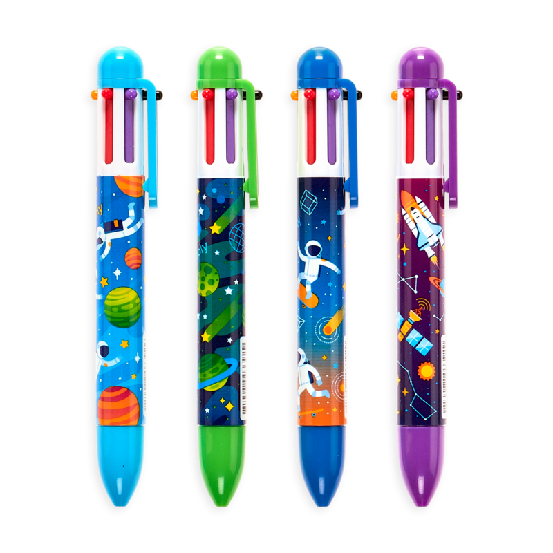 Astronaut 6 Color Click Pens - 4 Styles To Choose.