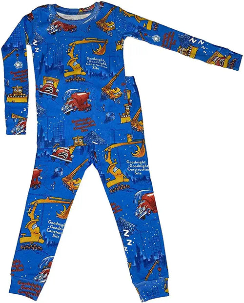 Goodnight, Goodnight Construction Site Pajamas - Dark Blue
