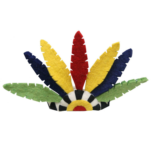 Felted Wool Feather Chief Headdress