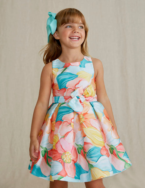 Floral Mikado Print Dress - Select Size