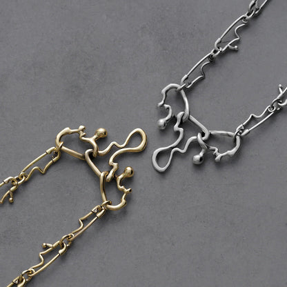 FLUID PIN NECKLACE