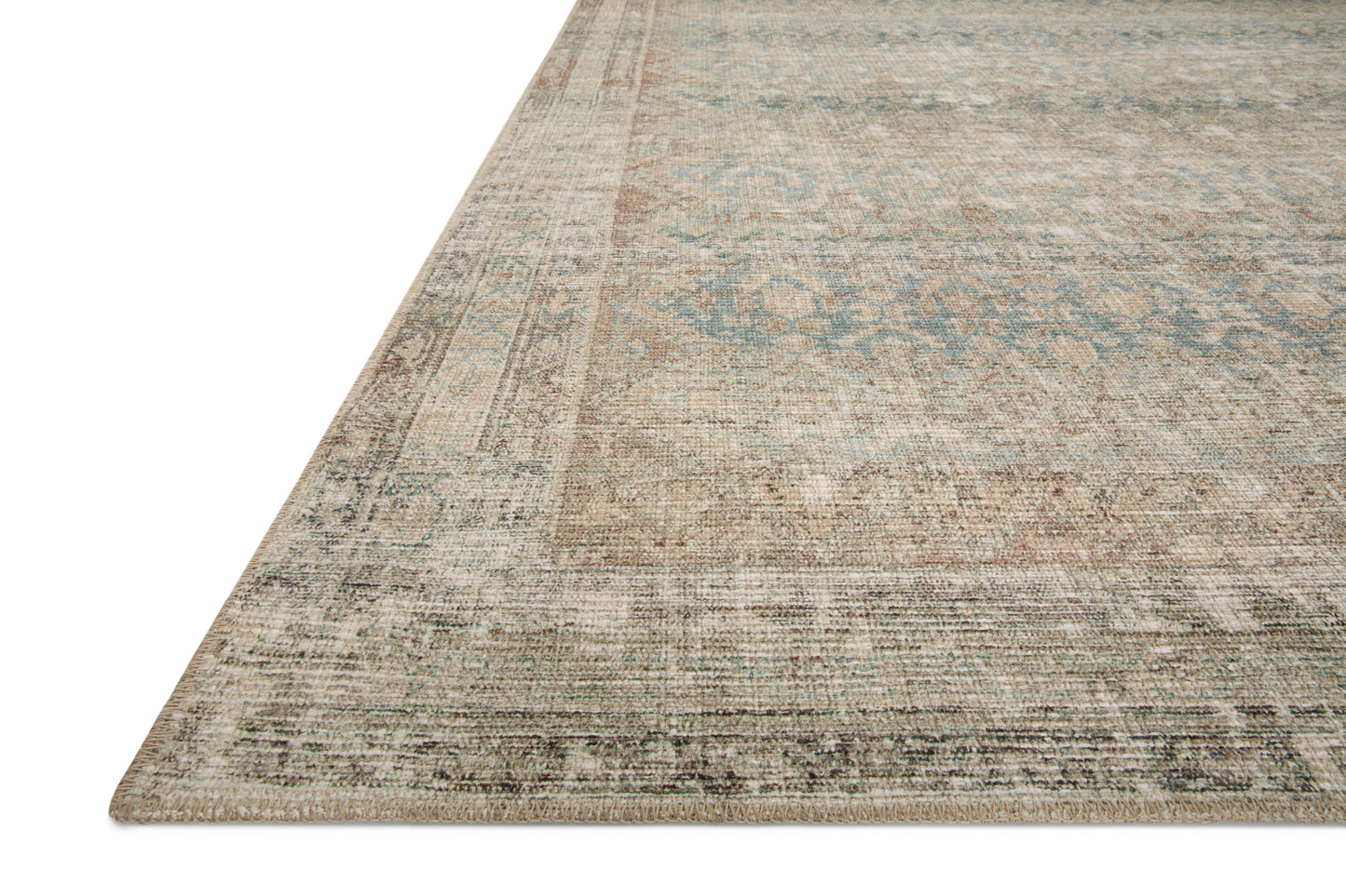 Angela Rose x Loloi Aubrey Jade/ Natural Rug