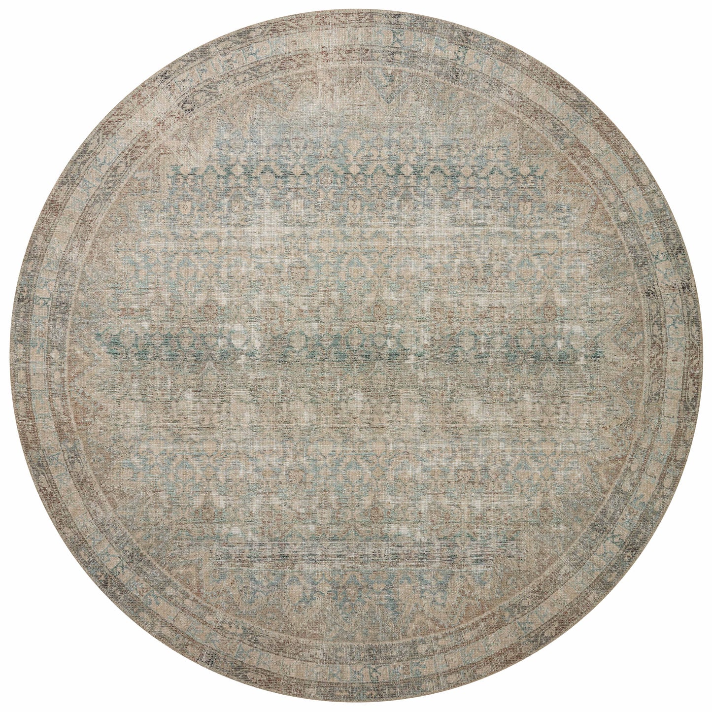 Angela Rose x Loloi Aubrey Jade/ Natural Rug