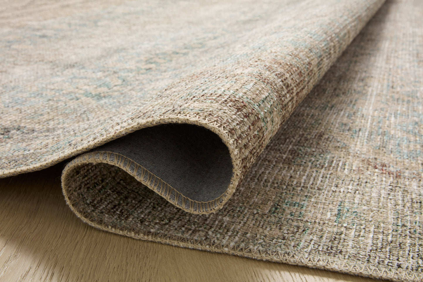 Angela Rose x Loloi Aubrey Jade/ Natural Rug