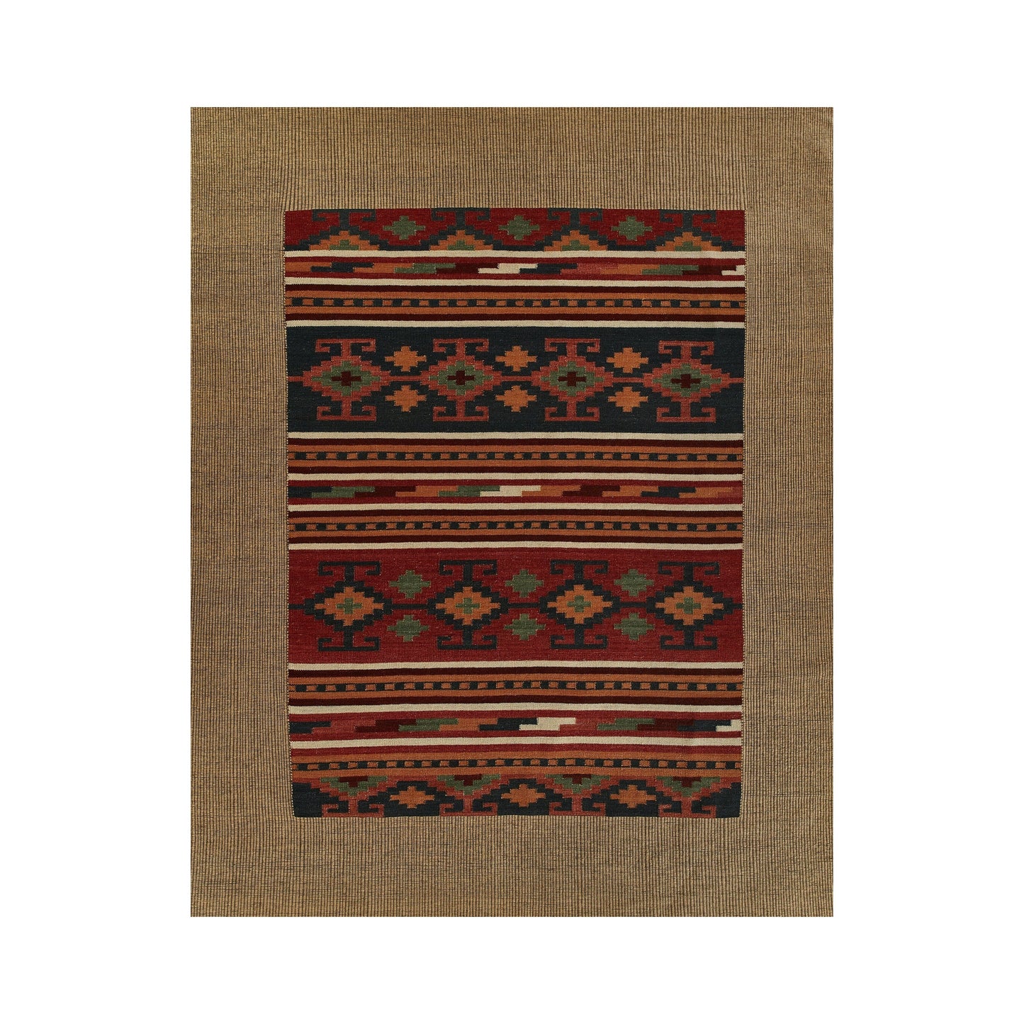 Alba Motif Hand Woven Rug