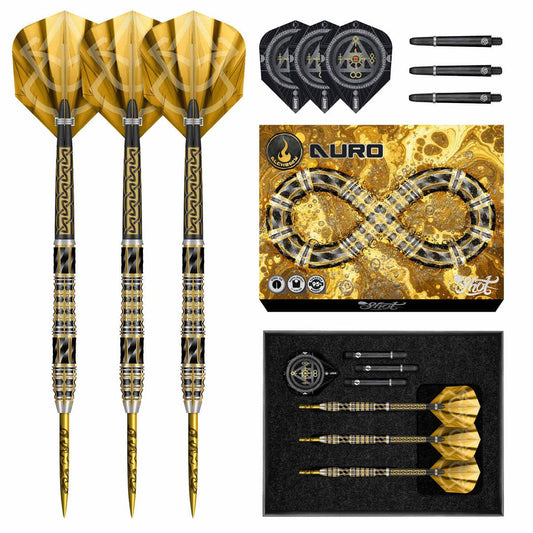 SHOT - 24g - Alchemy Auro - 95% Tungsten - Steel Tip Darts