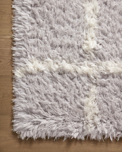 Angela Rose x Loloi Amira Silver / Ivory Rug