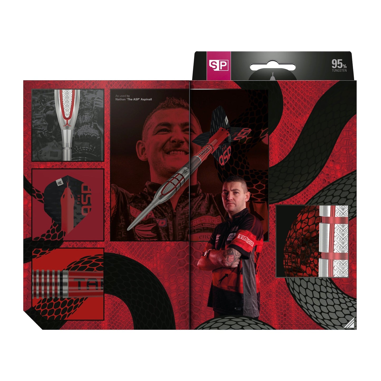 TARGET - Nathan Aspinall GEN2 Steel Tip Darts - 95% Tungsten - 24g