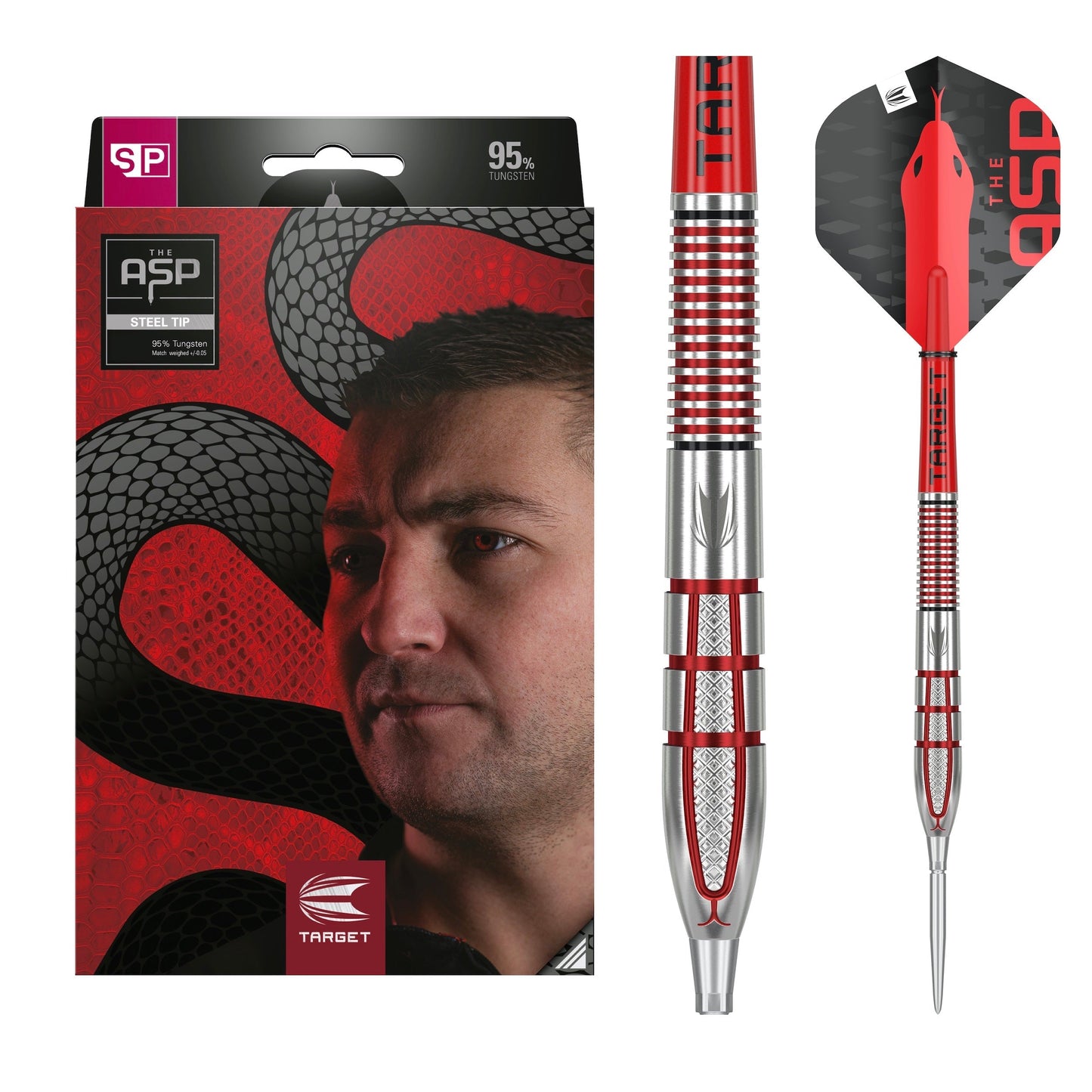 TARGET - Nathan Aspinall GEN2 Steel Tip Darts - 95% Tungsten - 24g