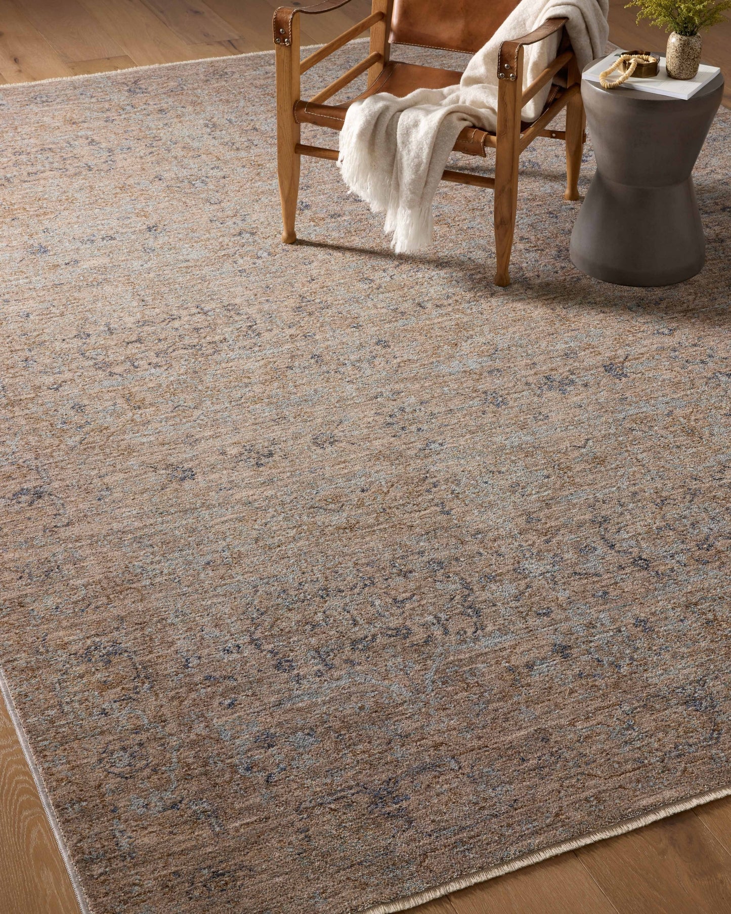 Angela Rose x Loloi Blake Taupe/ Blue Rug