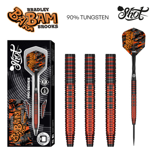 SHOT - BRADLEY BROOKS Dart Set - 90% TUNGSTEN - 23g