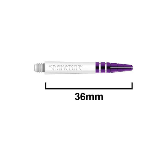 RED DRAGON - Peter Wright "Snakebite" Nitrotech Shafts - White and Purple - Short