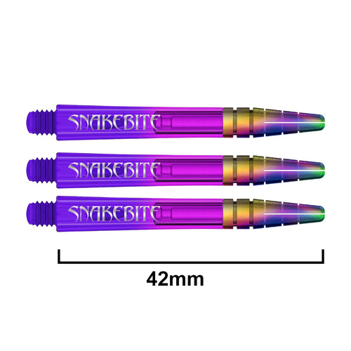 RED DRAGON - Peter Wright "Snakebite" Purple Ionic Nitrotech Shafts - Medium