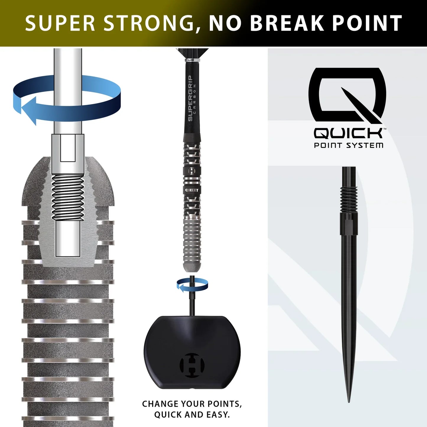 HARROWS - CHIZZY S4 QUICK POINTDarts - 90% Tungsten - 22g